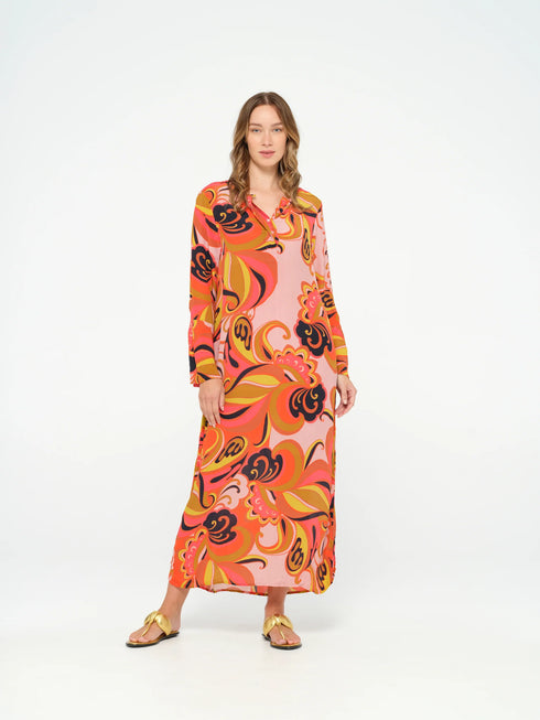 Vestido LONG POPPY COSTA NOVA ORANGE