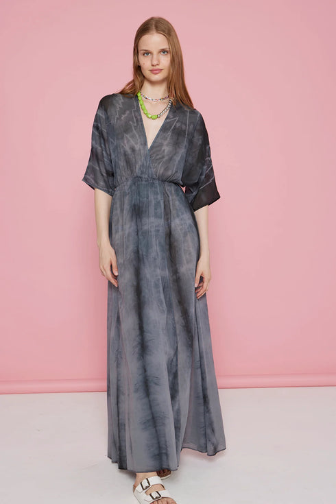 Vestido LONG DRESS MC VOILE DARK